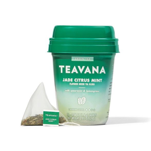 Teavana Jade Citrus Mint, Green Tea With Spearmint and Lemongrass, 15 Sachets | Target