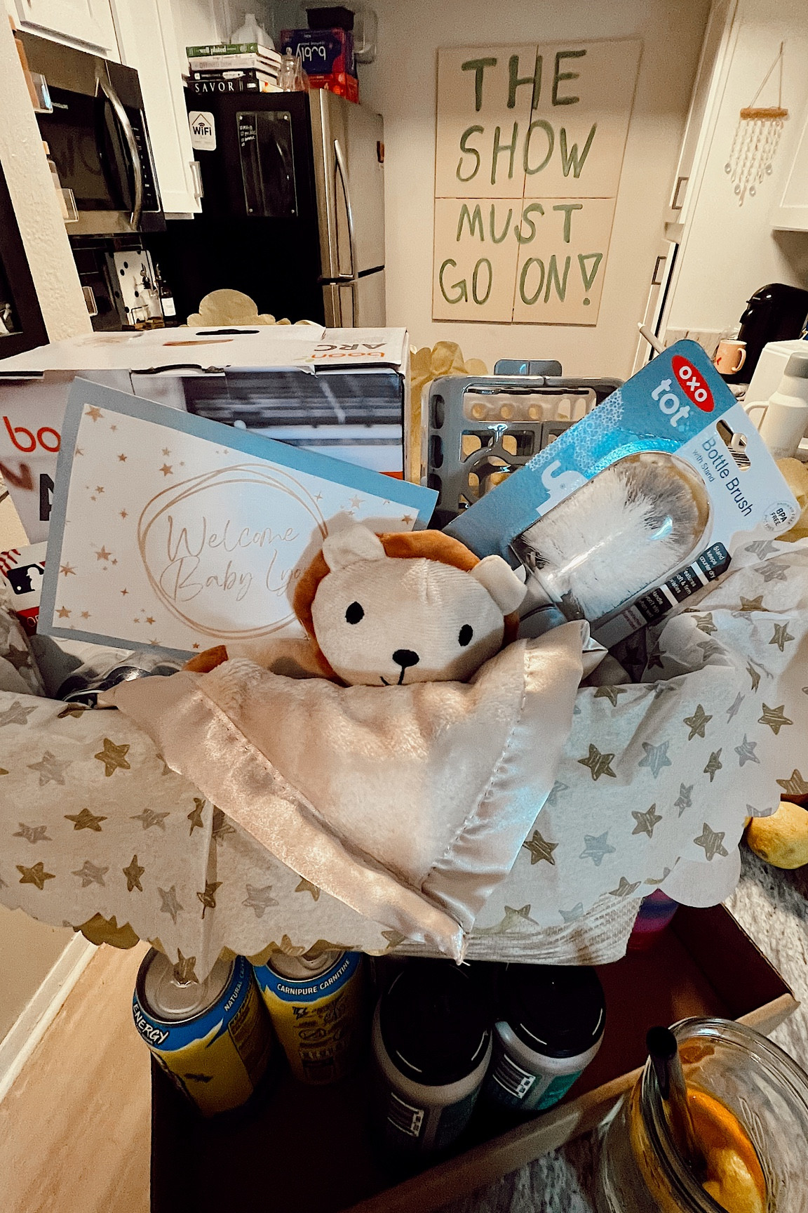 Baby Shower gift basket🩵🤎🤍

#LTKbaby #LTKparties