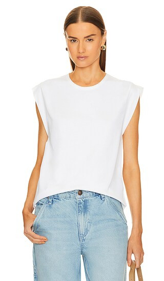 Mix Media Muscle Tank in White | Revolve Clothing (Global)