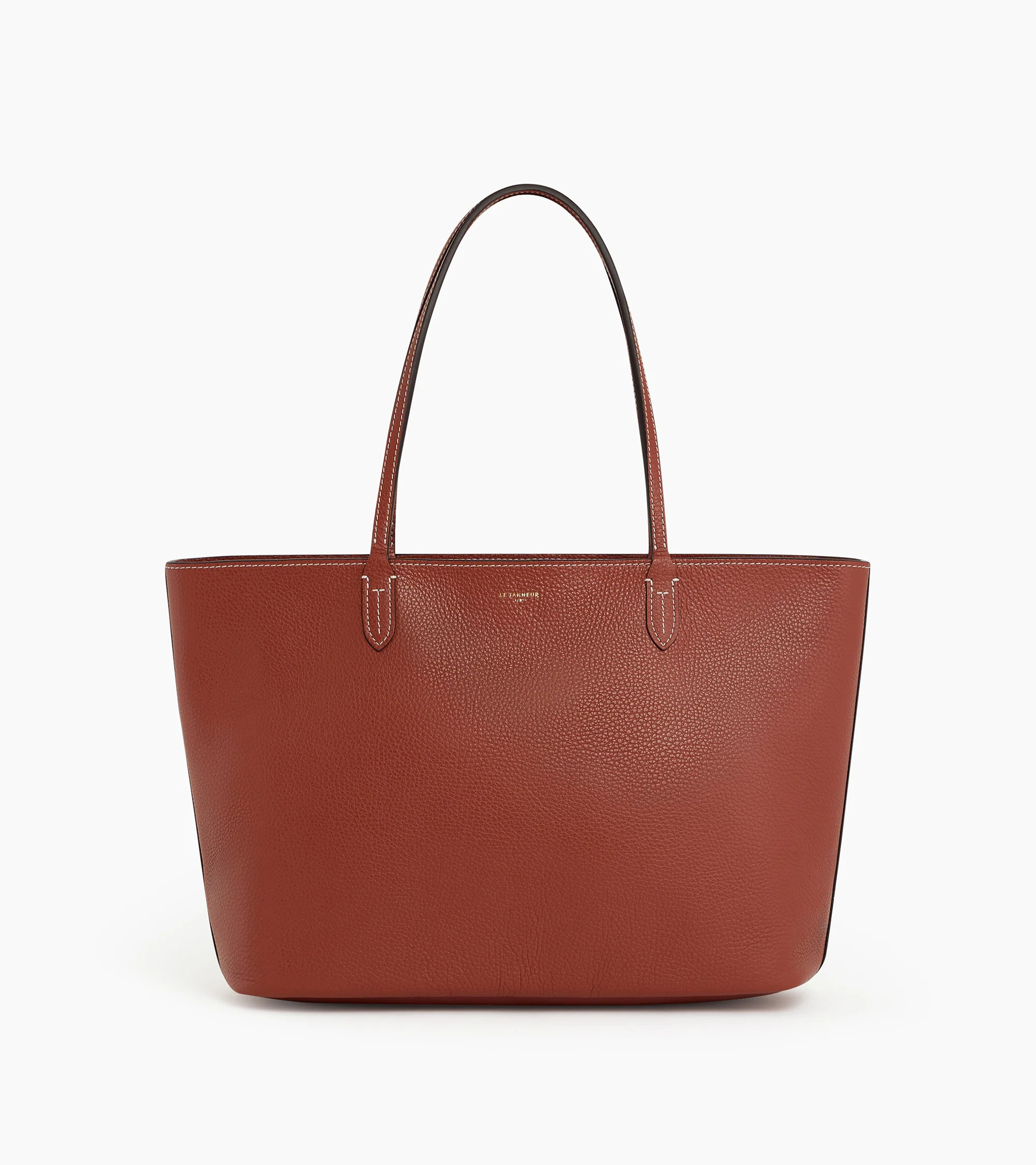 Louise large tote in grained leather | Le Tanneur
