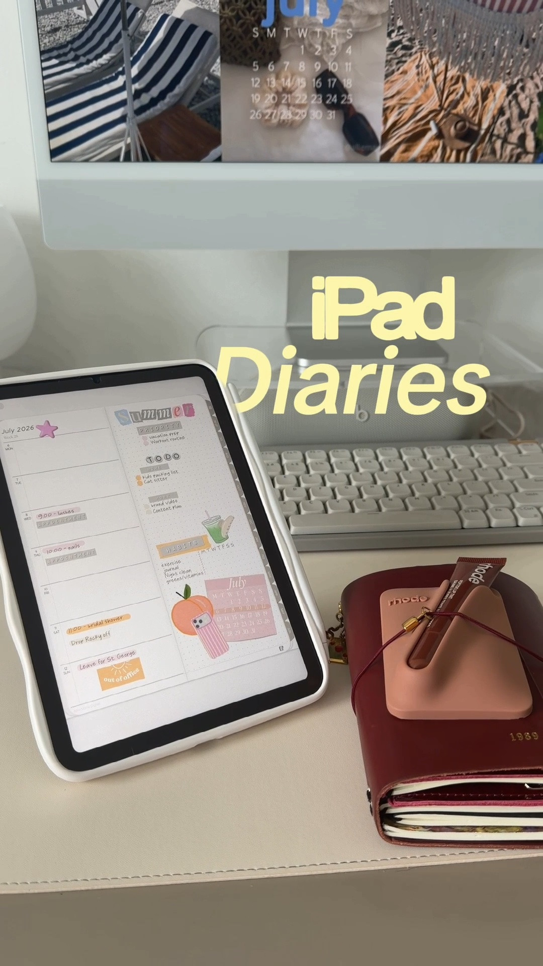 iPad planning aesthetic🪽🤌🏼 Mid year reset is hereeee! 

26-27 Mid Year Digital Planners and new digital stickers make it so fun to start fresh with planning on your iPad.

#LTKdayinmylife #LTKmorningroutine #LTKvlog