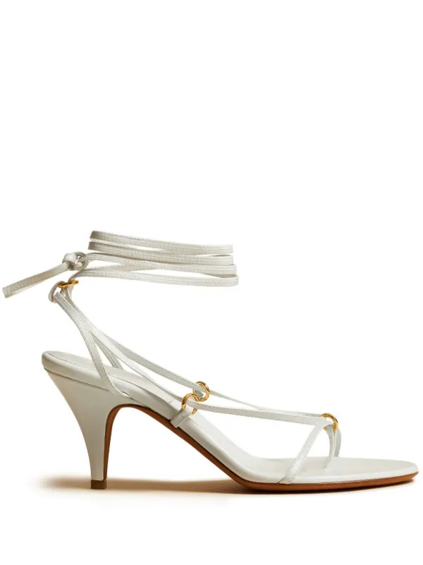 KHAITE The Marion Wraparound 75mm Sandals - Farfetch | Farfetch Global