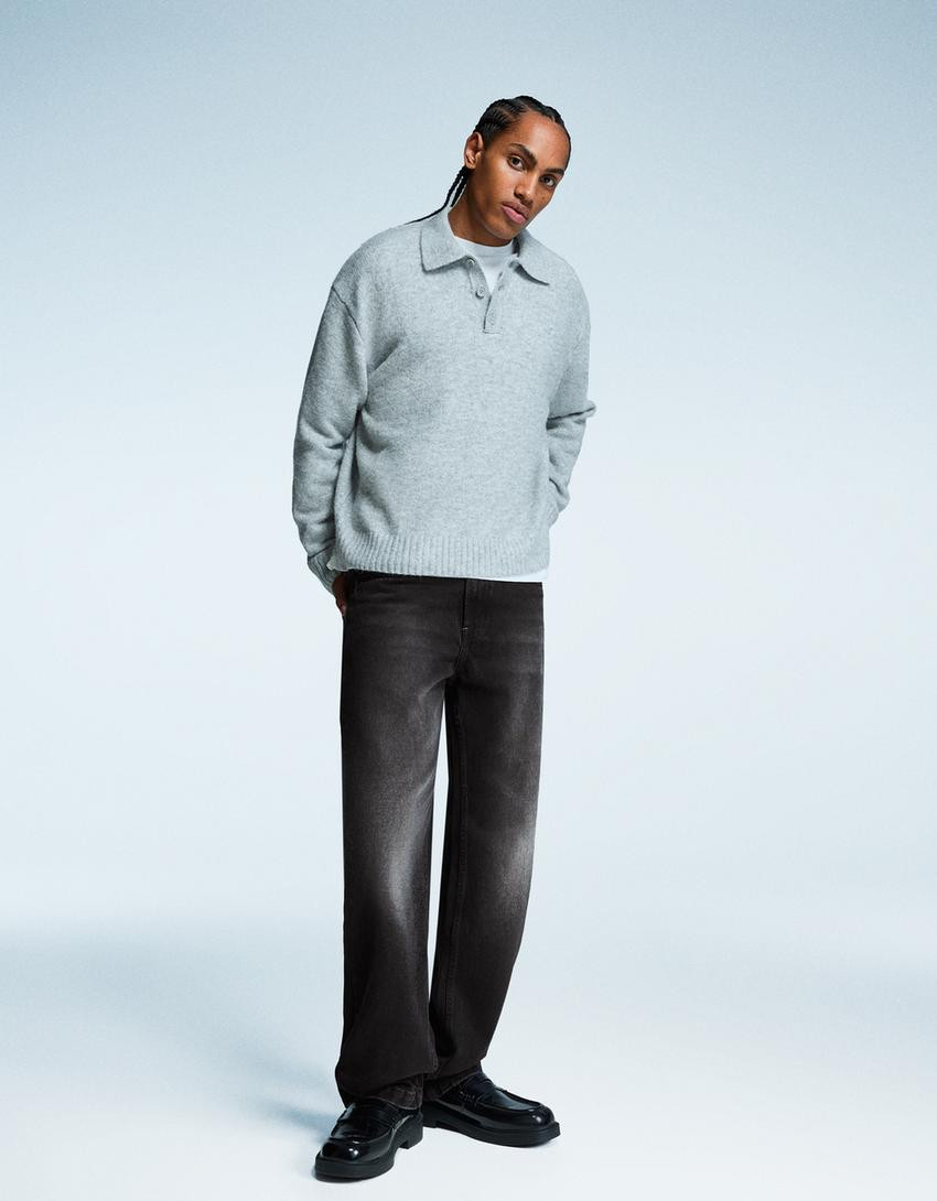 Relaxed-fit straight-leg jeans - Straight-leg - Men | Bershka GB