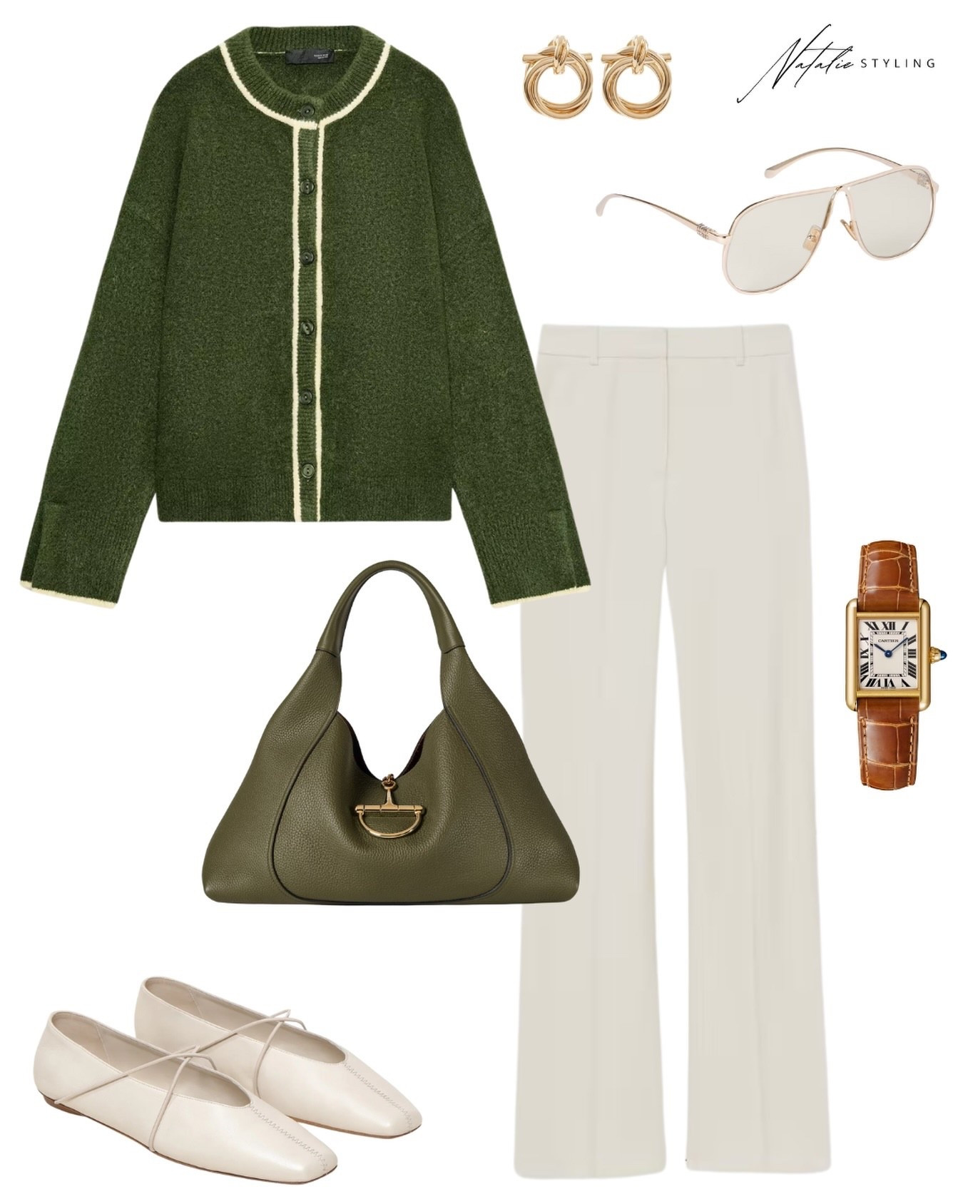 A refined moss green and ivory cream colorway styled for effortless business casual. Polished enough for workdays and meetings, yet chic for business lunches and elevated daytime plans. This look blends soft neutrals with a rich green tone for a timeless, luxury-inspired workwear moment that feels modern, feminine, and intentional.


#LTKWorkwear #LTKFindsUnder100 #LTKootd