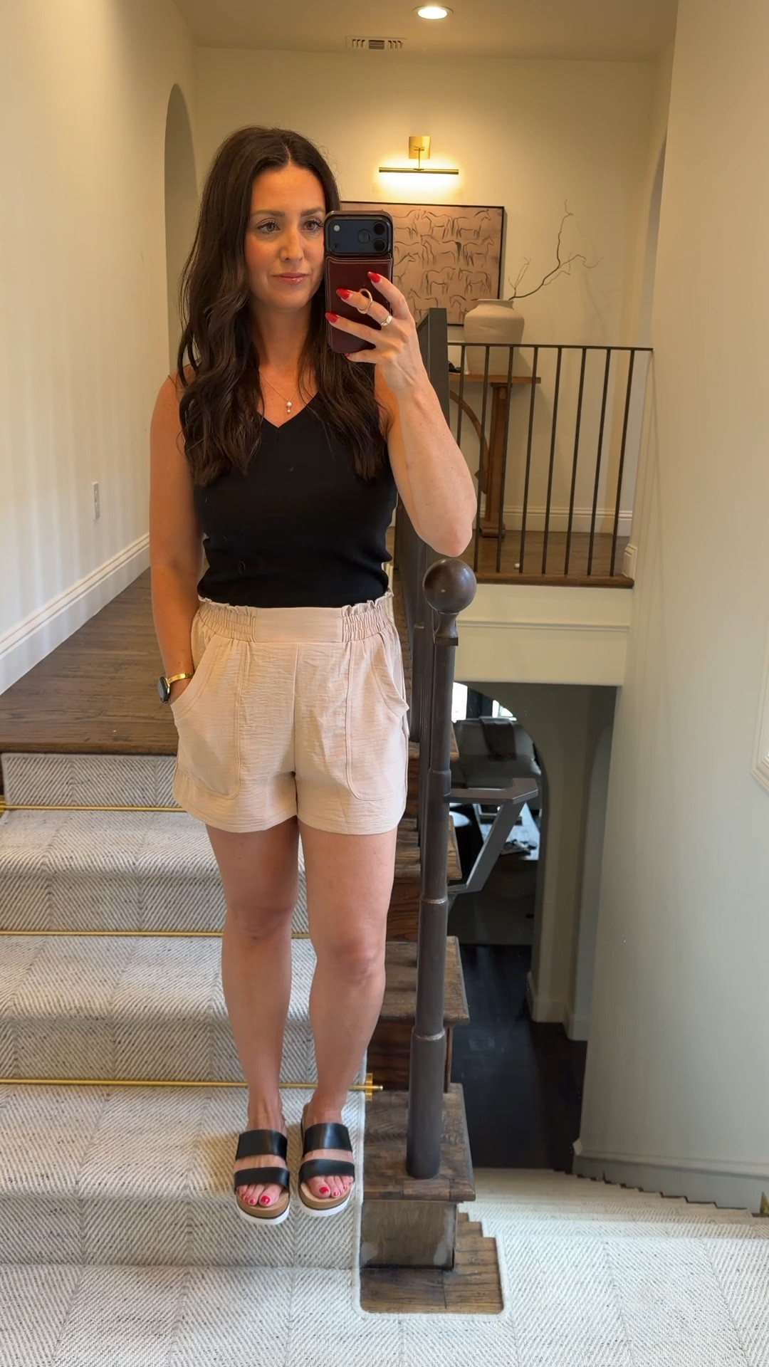 Light weight comfy shorts on sale today for $11!!!! For Amazon Prime Days! Whole outfit is from Amazon, wearing a small in both pieces.

#LTKSeasonal #LTKOver40 #LTKootd