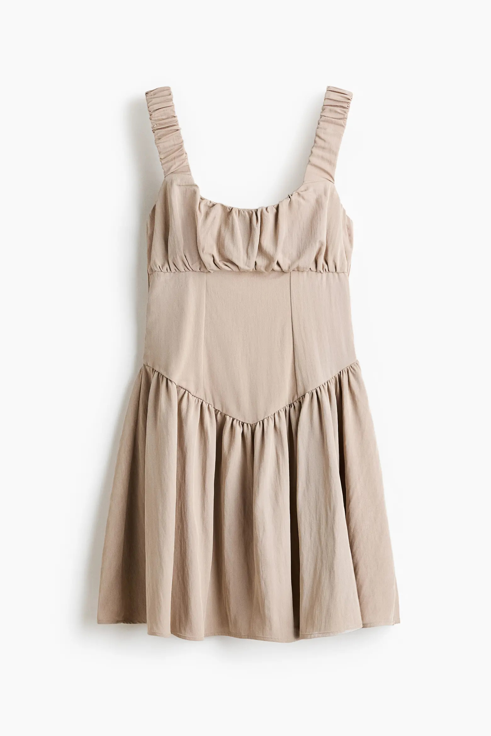 H&M Gathered Twill Dress (Women) | Nordstrom | Nordstrom
