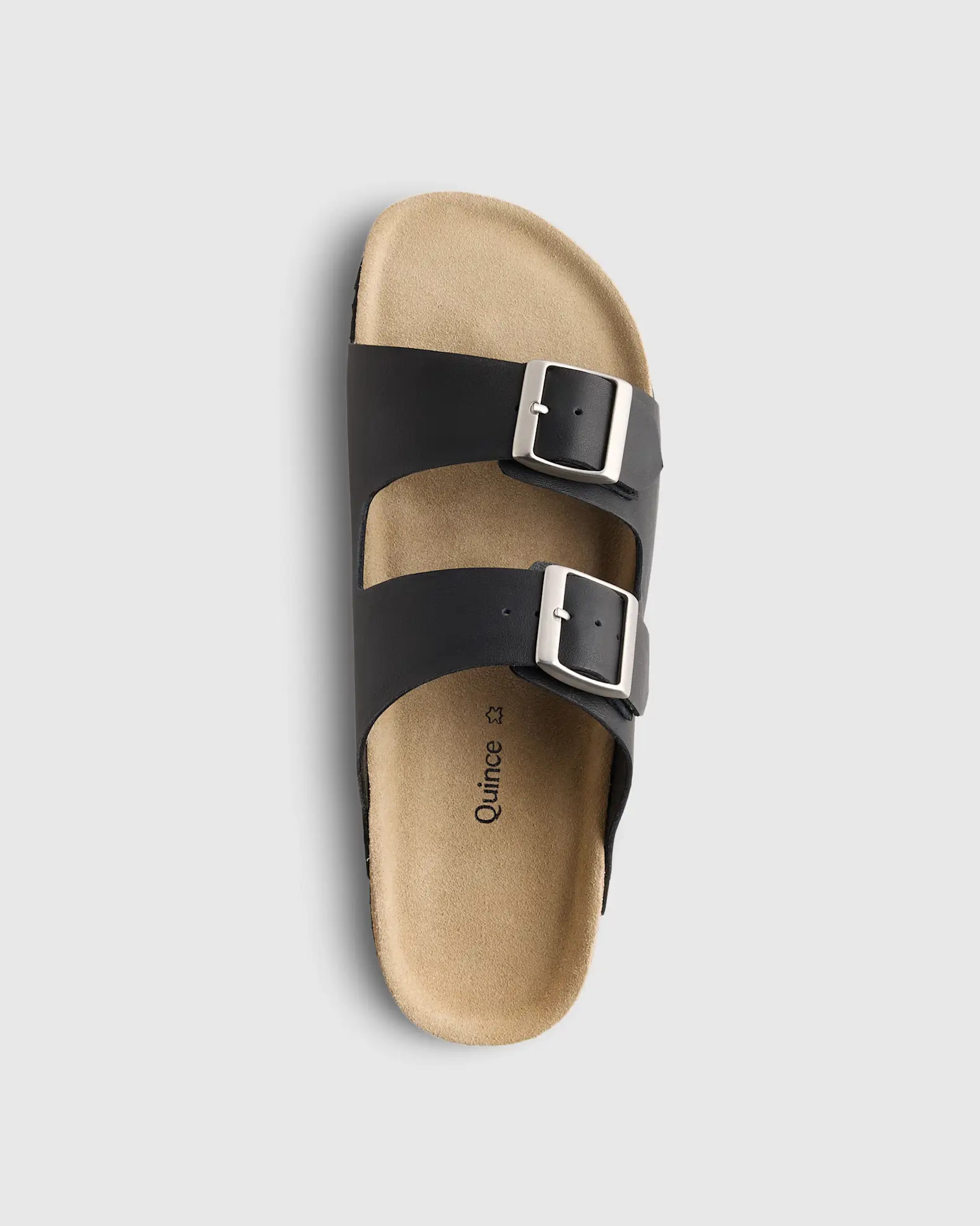 Nappa Leather Double Buckle Slide | Quince