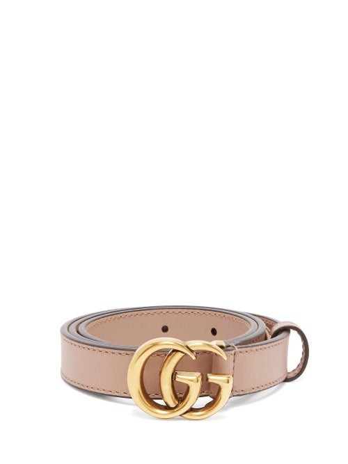 Gucci - GG Monogram-buckle Leather Belt - Womens - Pink | Matches (US)
