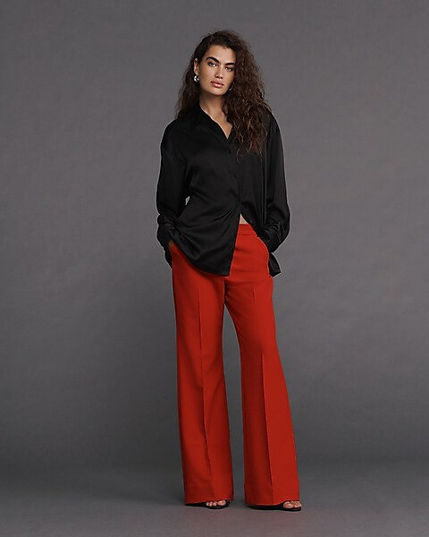 Editor High Waisted Trouser Flare Pant | Express