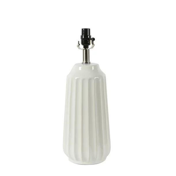 Better Homes & Gardens Large White Ribbed Table Lamp Base | Walmart (US)