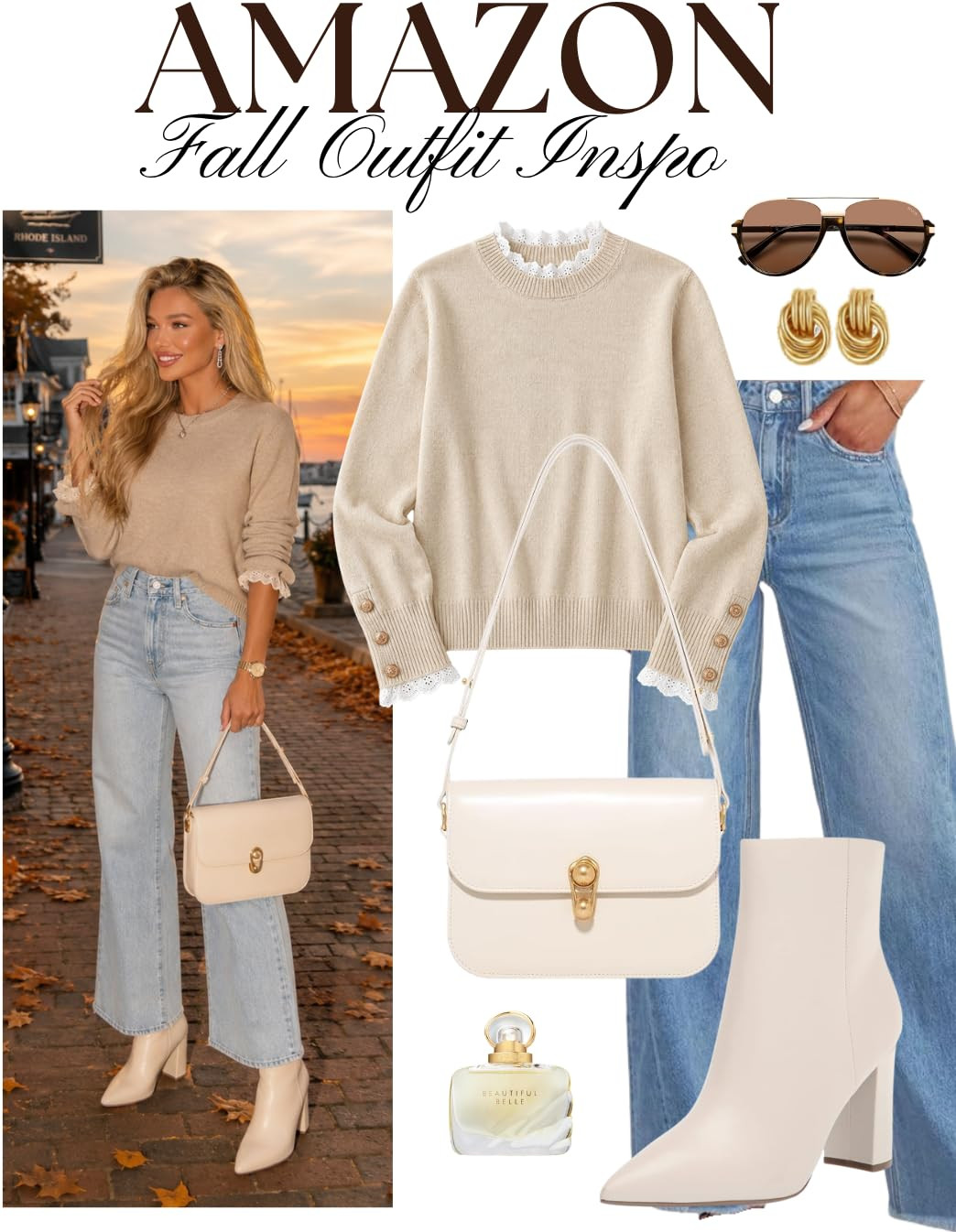 Amazon Fall Outfit Inspo | Neutral Sweater & Jeans

A classic Amazon fall outfit with a cozy neutral sweater, light-wash jeans, cream ankle boots and a structured shoulder bag. Gold jewelry adds the perfect polished touch to this easy everyday look. A cute outfit idea for coffee dates, errands, casual workdays, school drop-off or weekend plans. Save for your fall wardrobe inspiration!

#AmazonFashion #AmazonFinds #FallOutfit #FallOutfitInspo #FallFashion #AmazonOutfit #NeutralOutfit #SweaterOutfit #JeansOutfit #AnkleBoots #CasualChic #EverydayStyle #AutumnStyle #FallWardrobe #WomensFashion #OOTD