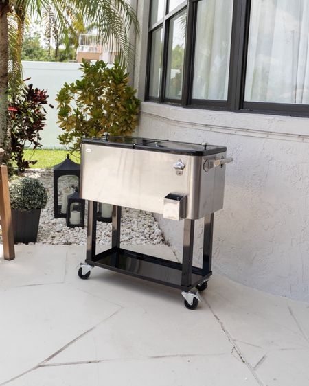Beat the summer heat and keep your guests cool with this awesome cooler from Wayfair! It keeps beverages cold, is super spacious, and it comes in different colors to match your space. 
#patiomusthaves #outdoorparty #hostingessentials #hostesslife

#LTKParties #LTKHome #LTKSeasonal