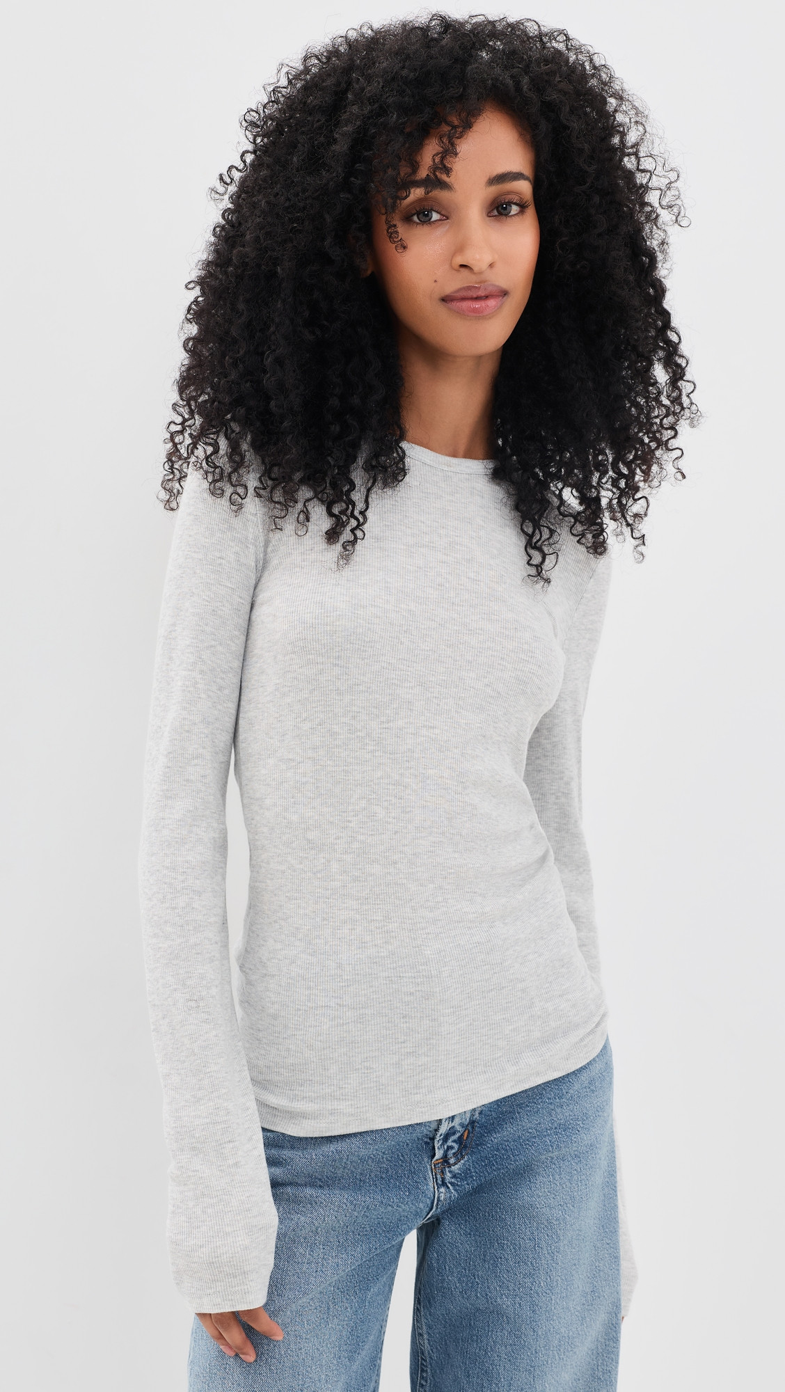 Faherty Featherweight Freestyle Layering Tee Light Grey Heather M | Shopbop