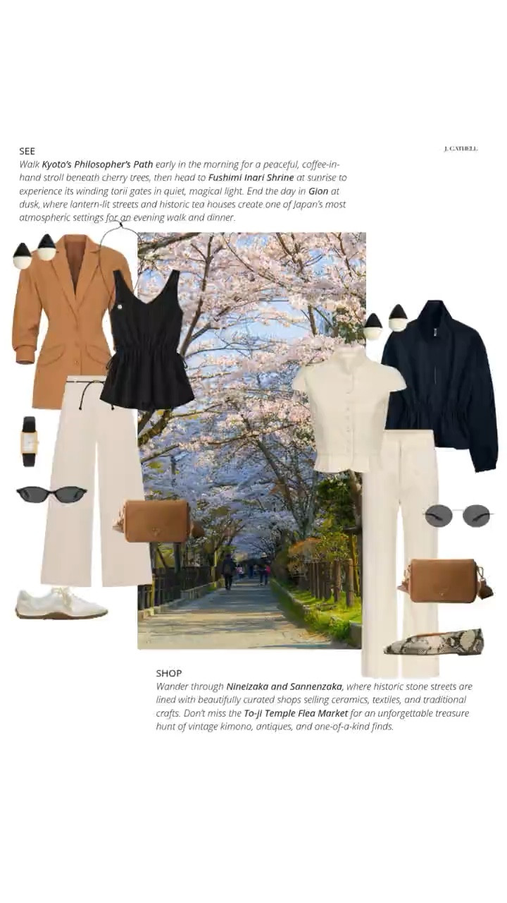 The ultimate girls’ trip—Japan edition 🇯🇵✨

Tokyo, Hakone, Kyoto, Osaka… a perfectly paced itinerary that blends city energy, quiet luxury, culture, and unforgettable food. Think cherry blossoms, private onsens, beautiful hotels, and moments you’ll be talking about for years.

Sharing the looks I’d pack for it all—polished, comfortable, and photo-ready for every stop. Save this for travel inspo and tap to shop. 🤍#JapanTravel #GirlsTrip #LuxuryTravel #TravelStyle #OutfitInspo #LTKFinds
 

 

#LTKTravel #LTKootd #LTKOver40 #LTKTravel