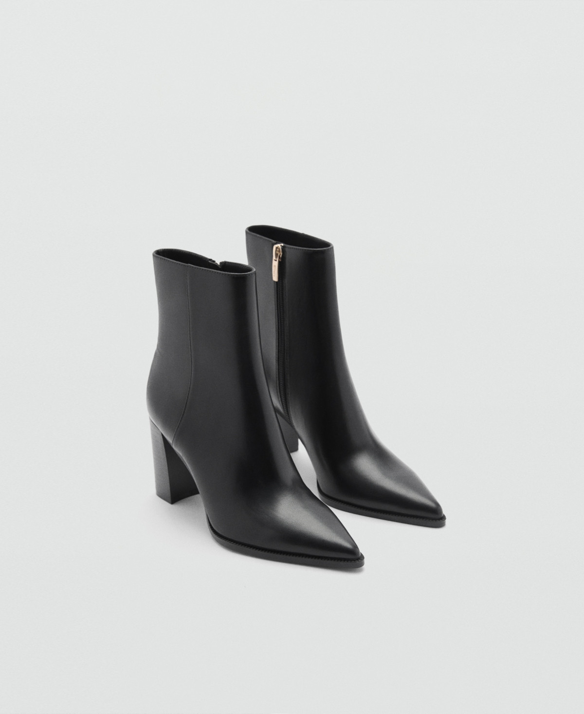 Mango Women's Pointed Heel Ankle Boots - Black | Macy's