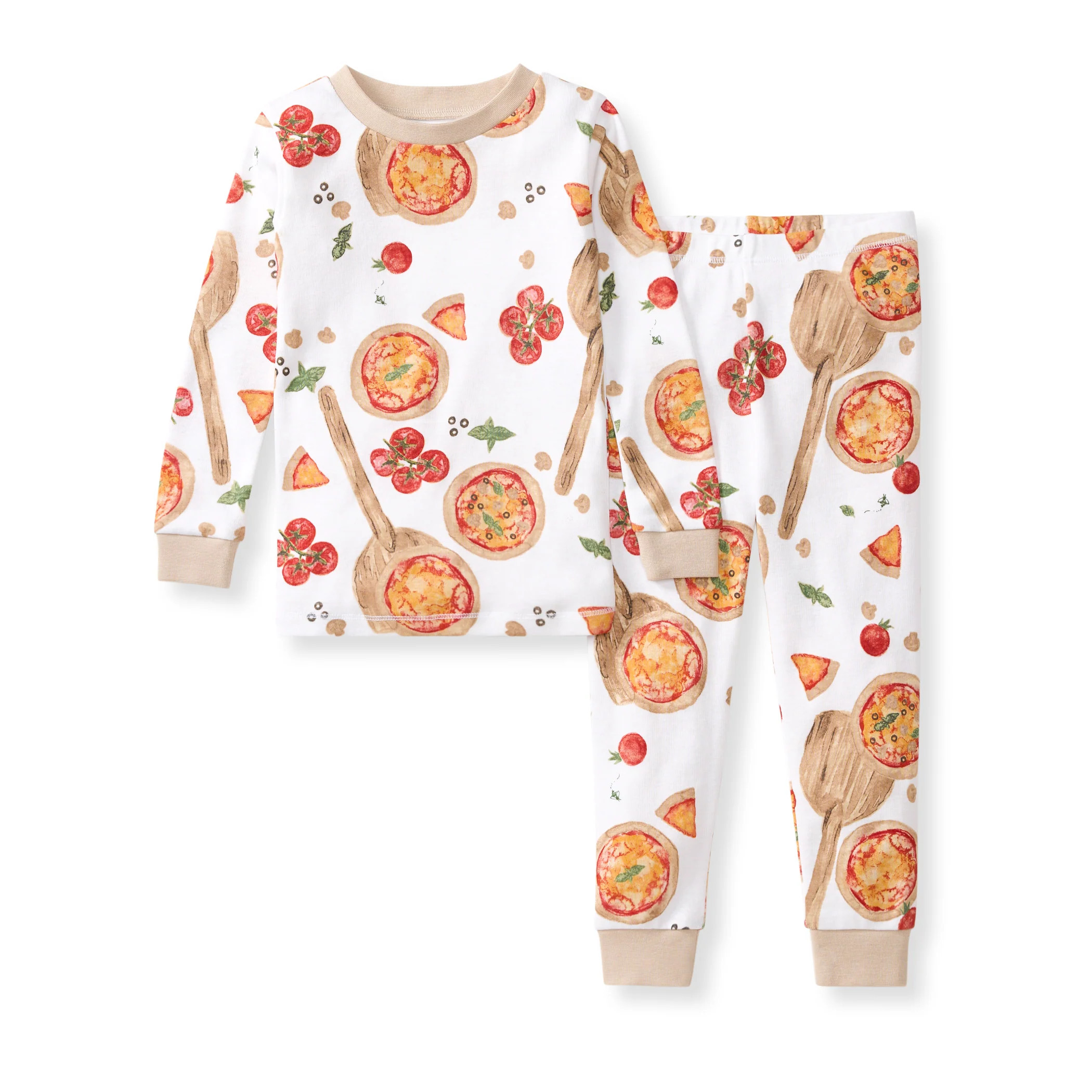 Brick Oven Pizza Organic Two-Piece Pajamas | Burts Bees Baby