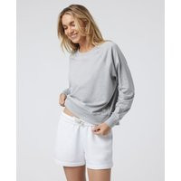 Vuori Long-Sleeve Halo Crew Neck Shirt | Pale Grey Heather | Large | Vuori Clothing (US & Canada)