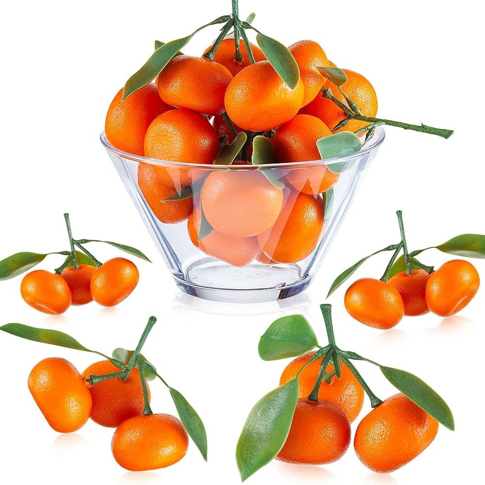 Artificial Mini Orange Simulation Orange Decorative Tangerine Kitchen Table Fake Orange Realistic... | Amazon (US)