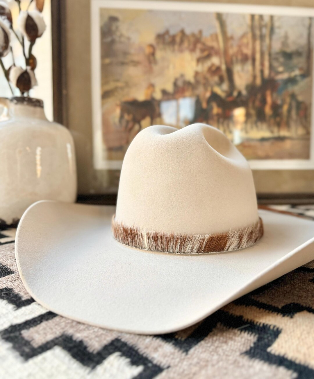 Cowhide Leather Hat Bands, Adjustable, Western Accessories, Cowboy Hat, Cowgirl Hat, Rodeo, Leath... | Etsy (US)