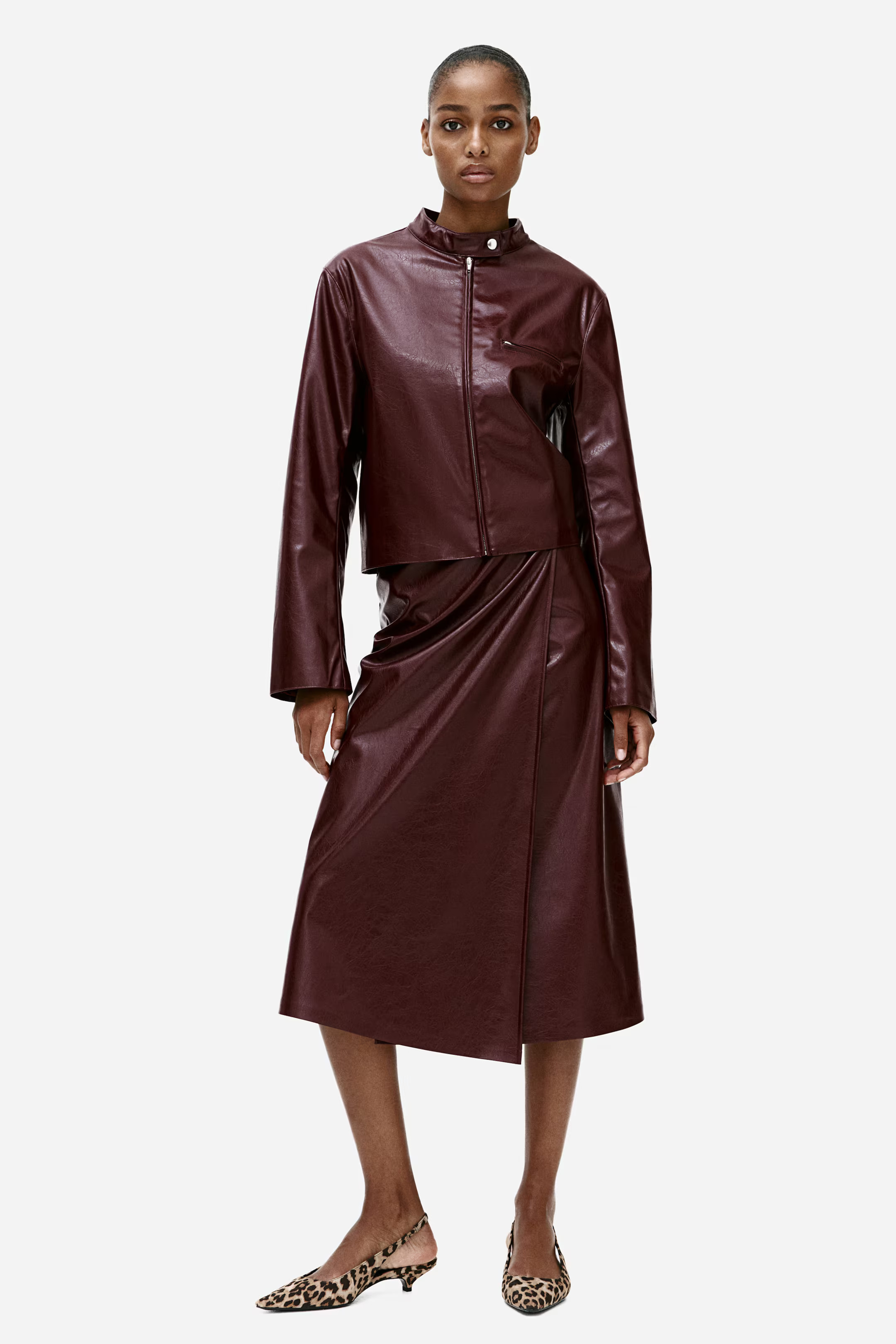 Wickelrock mit Coating | H&M (DE, AT, CH, NL, FI)