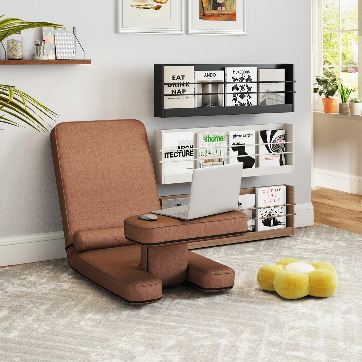 Modern Sleeper Convertible Chair Adjustable Backrest Small Couch Bed For Living Room/Small Apartm... | Wayfair North America