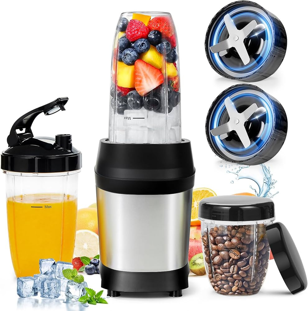 1200w Smoothie Blender - Personal Blender for Frozen Fruit & Ice Crush with 2 Sharp 6-Fin Blades,... | Amazon (US)