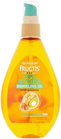 Garnier Skin and Hair Care Fructis Marvelous Oil Deep Nourish 5 Action Hair Elixir, 5 Fluid Ounce | Amazon (US)