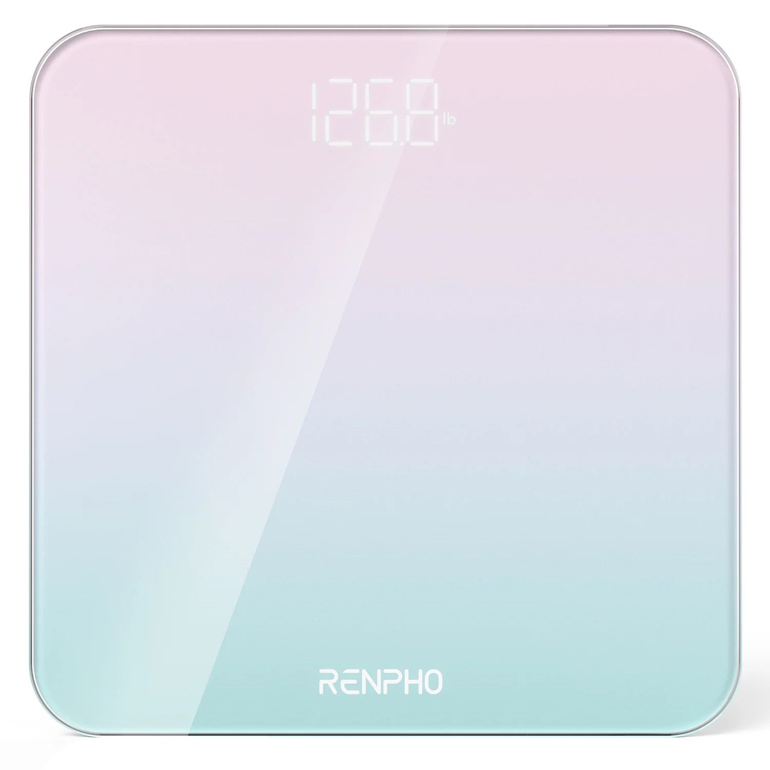Experience the Stunning Gradient Pink-Green RENPHO Digital Body Weight Scale, Precise & Stylish -... | Walmart (US)