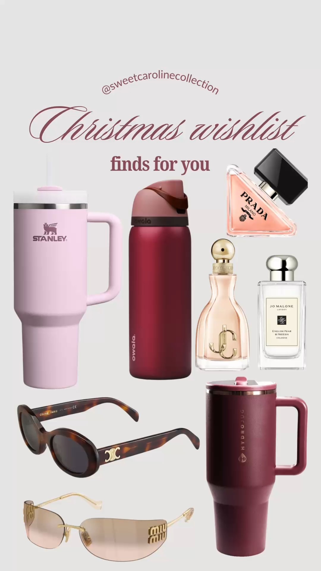 Holiday Gift Guide her 🎁✨

Bala weights, candle, sleep mask, slippers, red light therapy, salt and stone, face roller, Hatch alarm, tea kettle, homebody, cozy edit, bath robe, hotel robe, Serena and Lily, Mackenzie Childs, slippers, candle, lip mask, eye mask, aroma diffuser, socks, pajamas, blanket, bombas, Nordstrom, gift guide, skims, Smeg, canopy, diffuser, fellow, tea kettle, caraway, pot and pan set, voluspa? Blanket, parachute, luigi bormioli, barefoot dreams, wine chiller, nest, candle, vinglace, cocktail shaker, electric kettle, Goop, cookware set, ted baker, blanket, under 300, under 200, under 150, under 100, gift guide, for her, OHOM, Upwest, under 50, home, beauty, perfume, candle, mug, mug warmer, bra, bracelet, Christmas gifts, holiday, seasonal, best sellers, necklace, Chanel, sneakers, new balance, Ugg, bucket hat, Nike, sweatshirt, tennis bracelet, lipstick, slippers, under 50, sweet Caroline collection#LTKhome

#LTKFindsUnder100 #LTKHoliday #LTKGiftGuide