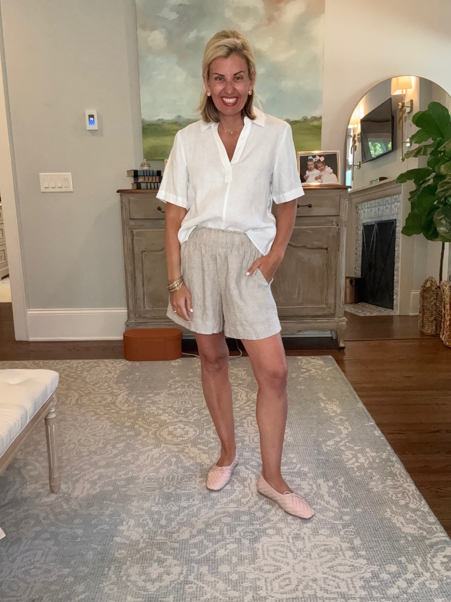 You know the drill… sweating in the parking lot, but you need to be comfy everywhere else, huh?!
Tops, sweater, jacket, dresses size XS
Shorts size s
Shoes- size down to 7 (usually 8)

#LTKgrwm #LTKootd #LTKmomlife