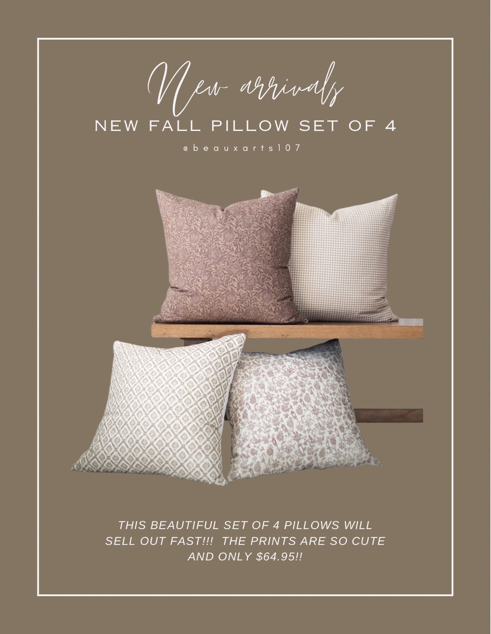 Shop this beautiful and affordable pillow set of 4 deal!! 

#LTKHome #LTKSaleAlert #LTKFindsUnder100