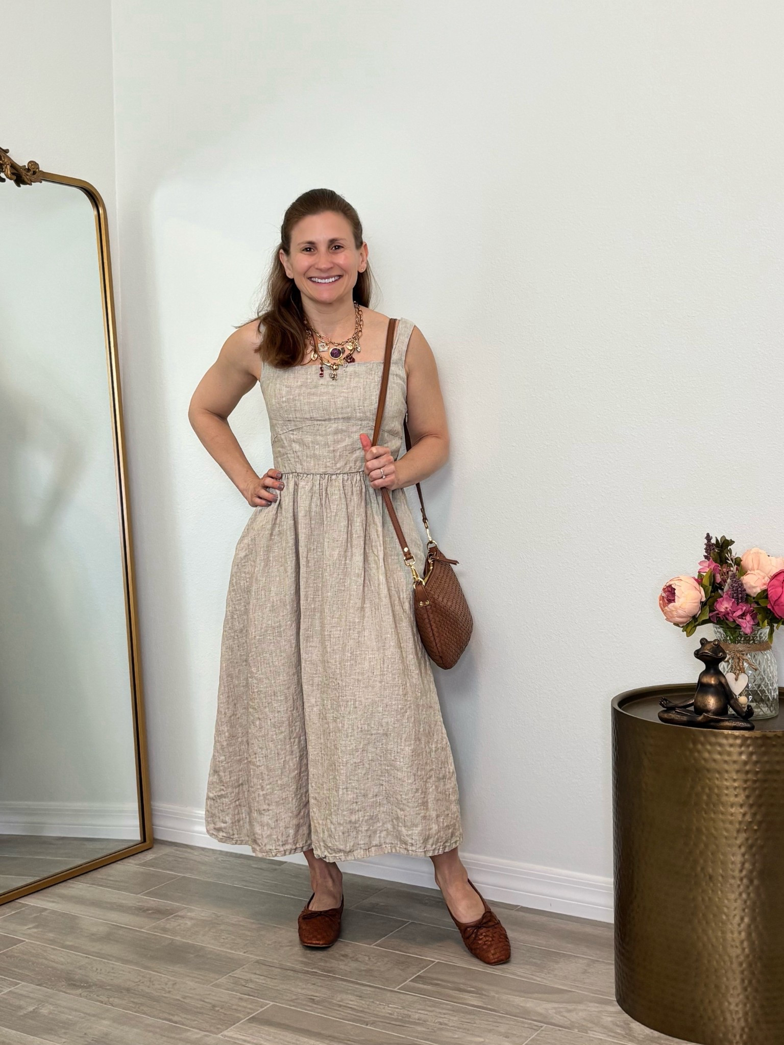 Petite friendly spring to summer linen dress for your capsule wardrobe (comes in a few different colors) @Quince 

#LTKootd #LTKPetite #LTKOver40