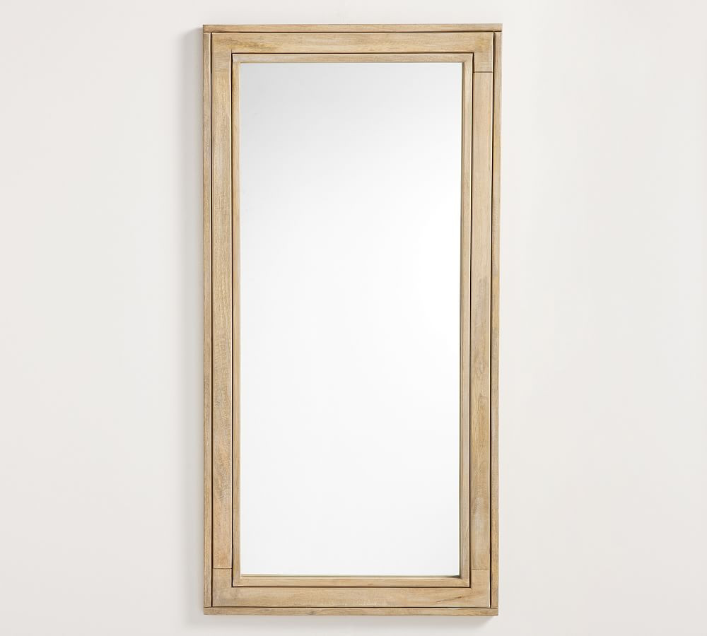 Field Wooden Handcrafted Rectangular Mirror | Pottery Barn (US)