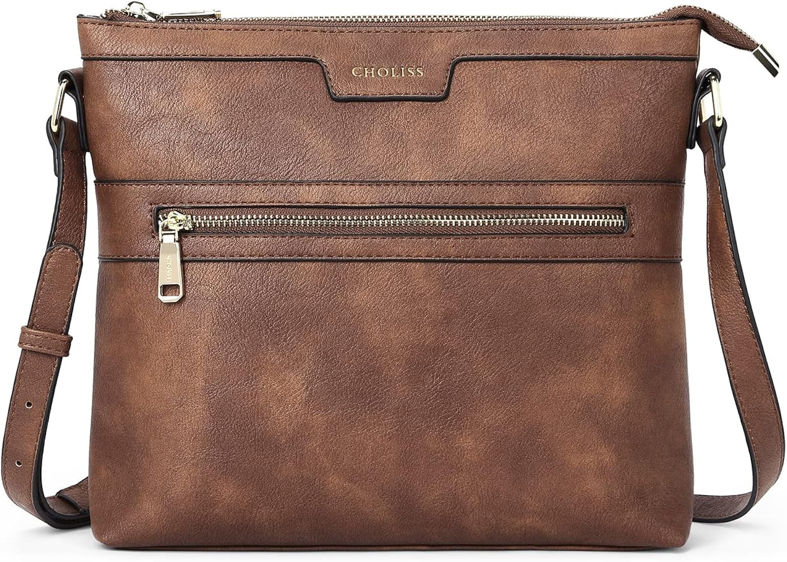 CHOLISS Crossbody Bags for Women Medium Size Leather Travel Cross Body Bag Purses for Women | Amazon (US)