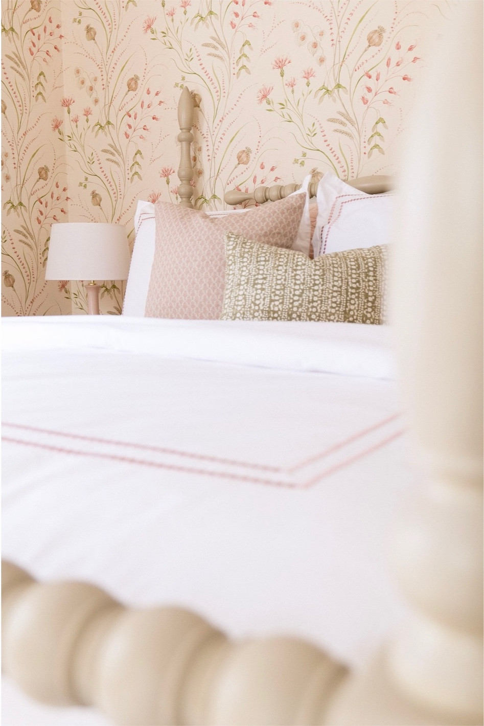 After all of the updates, the room looks inviting and comfortable, and is the perfect place for guests to relax. We’re so happy with how the room turned out and can’t wait to have our first visitors stay in this newly updated pink & green guest bedroom.

Updating a guest bedroom can be an exciting task that can completely transform the look and feel of the space. A room that may have been forgotten before can easily become your new favorite room of the house. With the right sources and details, the process can be easy and effective, and hopefully you can shop deals to make it an inexpensive as possible. When completing an update to your guest bedroom, it is important to consider the furniture and decor that will be used. Think about the color palette, style, and size of the furniture and decor that will be used in the room. It is a good idea to look for items that will complement and enhance the existing decor and furniture in the room. Investing in quality pieces that will last for years to come is essential. With these simple updates, your guest bedroom will be ready to welcome any guest in style.

Last few tips I have for you when redoing a guest room of any room. When selecting bedding and accessories, think about the textures and colors that will help create a cozy atmosphere. The size of the room is important and should be taken into account when deciding how to measure and maximize the space for guests. Remember to measure the room before purchasing furniture and decor items, I make this mistake far too many times. Finally, think about the amount of storage needed for guest items and choose pieces accordingly. With these tips, the guest bedroom update will be a great success. 

I hope you enjoyed these bedroom ideas and I cannot wait to share more decorating ideas as we transform our new Farm House in a French Country / Farm House of our dreams.

Everything we used for this room is linked below or similar to those pieces that are sold out of found at antique stores.

#LTKunder100 #LTKhome