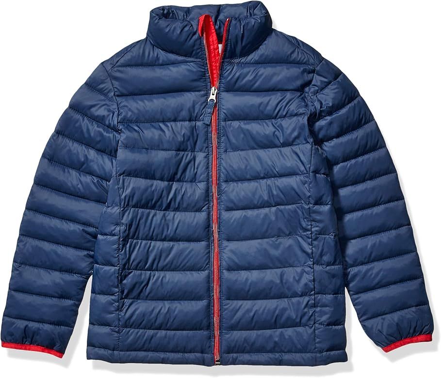 Amazon Essentials Boys' Light-Weight Water-Resistant Packable Puffer Jacket | Amazon (US)