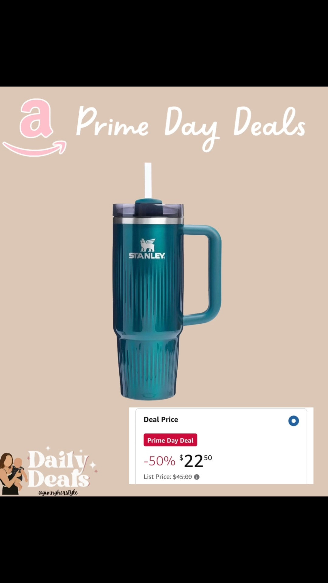 Amazon prime day deal 2026
Certain Stanley tumblers 30oz are marked down 50% off 

Prime day, Amazon deals, sale

#LTKmomlife #LTKSaleAlert #LTKTravel