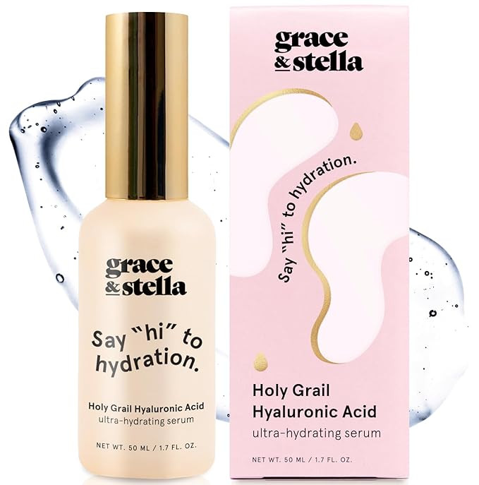 grace & stella Award Winning Hyaluronic Acid Serum (50ml/1.7 fl oz) Hydrating Hyaluronic Acid Ser... | Amazon (US)