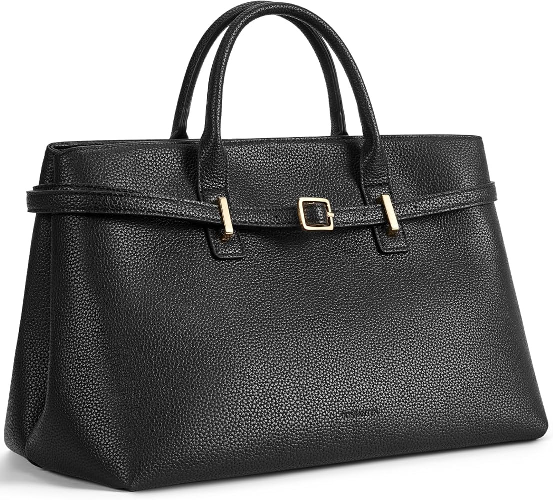 BOSTANTEN Top Handle Purses for Women Vegan Leather Suede Tote Satchel Bag Designer Fall Handbag ... | Amazon (US)