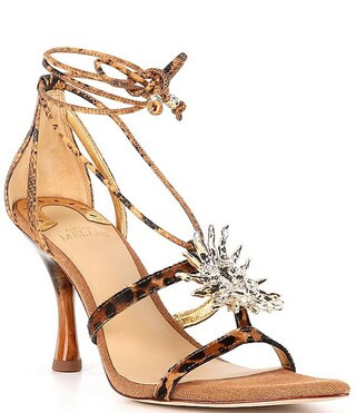 Patrice Animal Haircalf and Leather Sun Ornament Dress Sandals | Dillard's