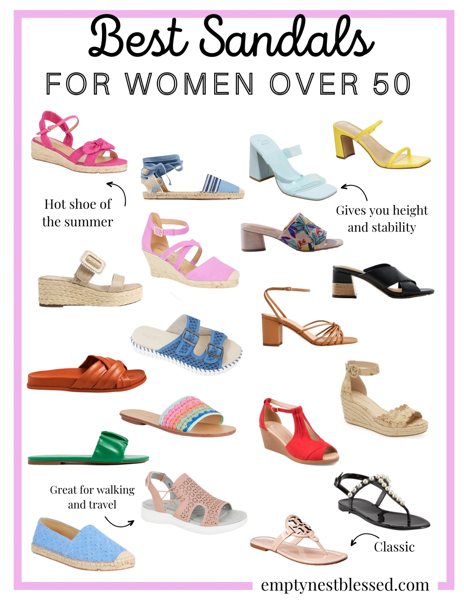 Looking for the best sandals for women over 50? We've done the work for you & rounded up the latest trending styles perfect for over 50 feet!
Check it out on emptynestblessed.com


#LTKSeasonal #LTKshoecrush