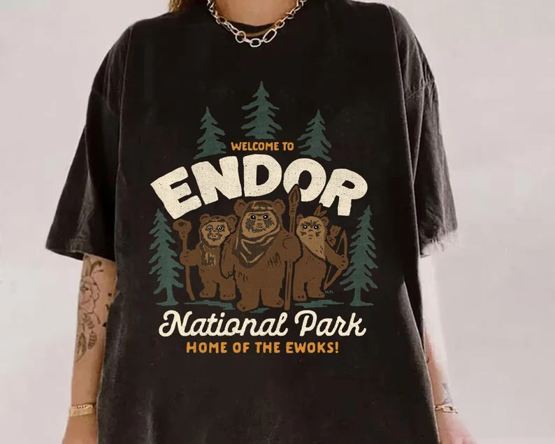 Welcome to Endor National Park Home of the Ewoks Comfort Colors Shirt, Vintage Ewok Star Wars Tee... | Etsy (US)