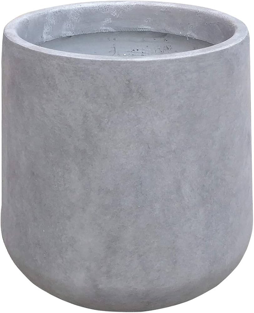 Kante 15.3" Dia Round Concrete Planter,Large Planter Pots Containers with Drainage Holes for Pati... | Amazon (CA)