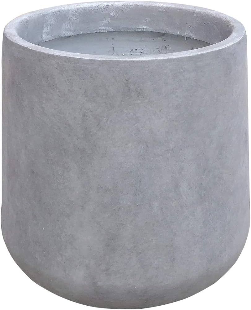 Kante 15.3" Dia Round Concrete Planter,Large Planter Pots Containers with Drainage Holes for Pati... | Amazon (CA)