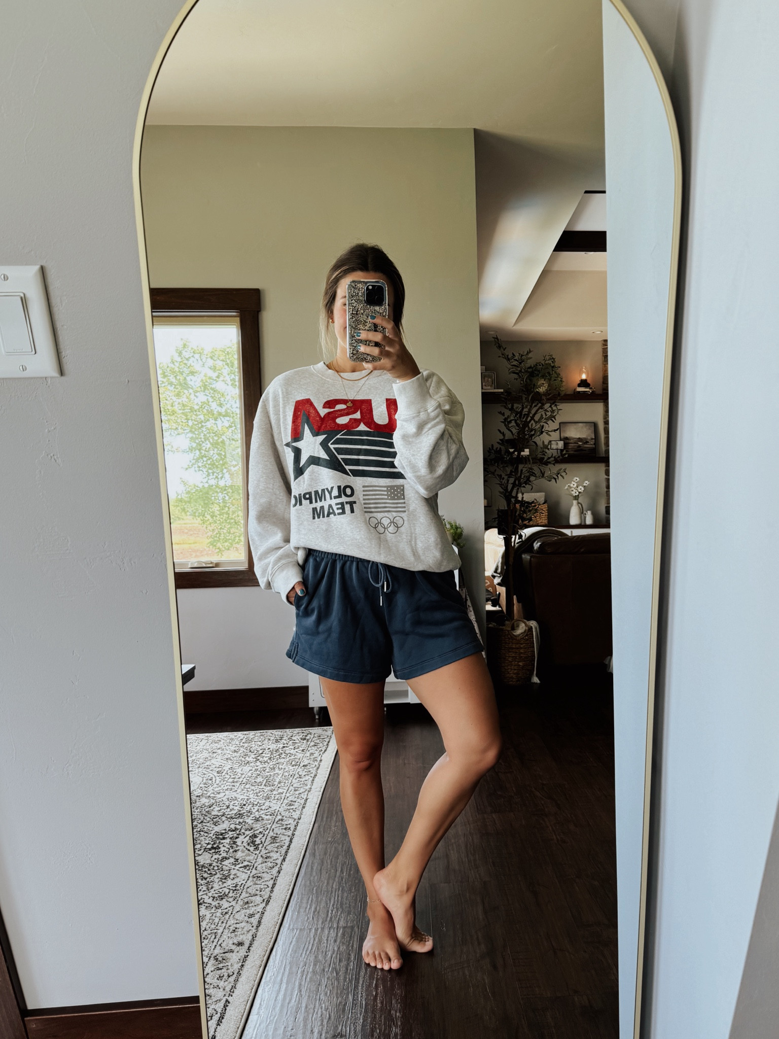 comfy start to the Fourth of July!🥳  wearing a medium in both for a slight oversized look

#LTKSeasonal #LTKActive #LTKU