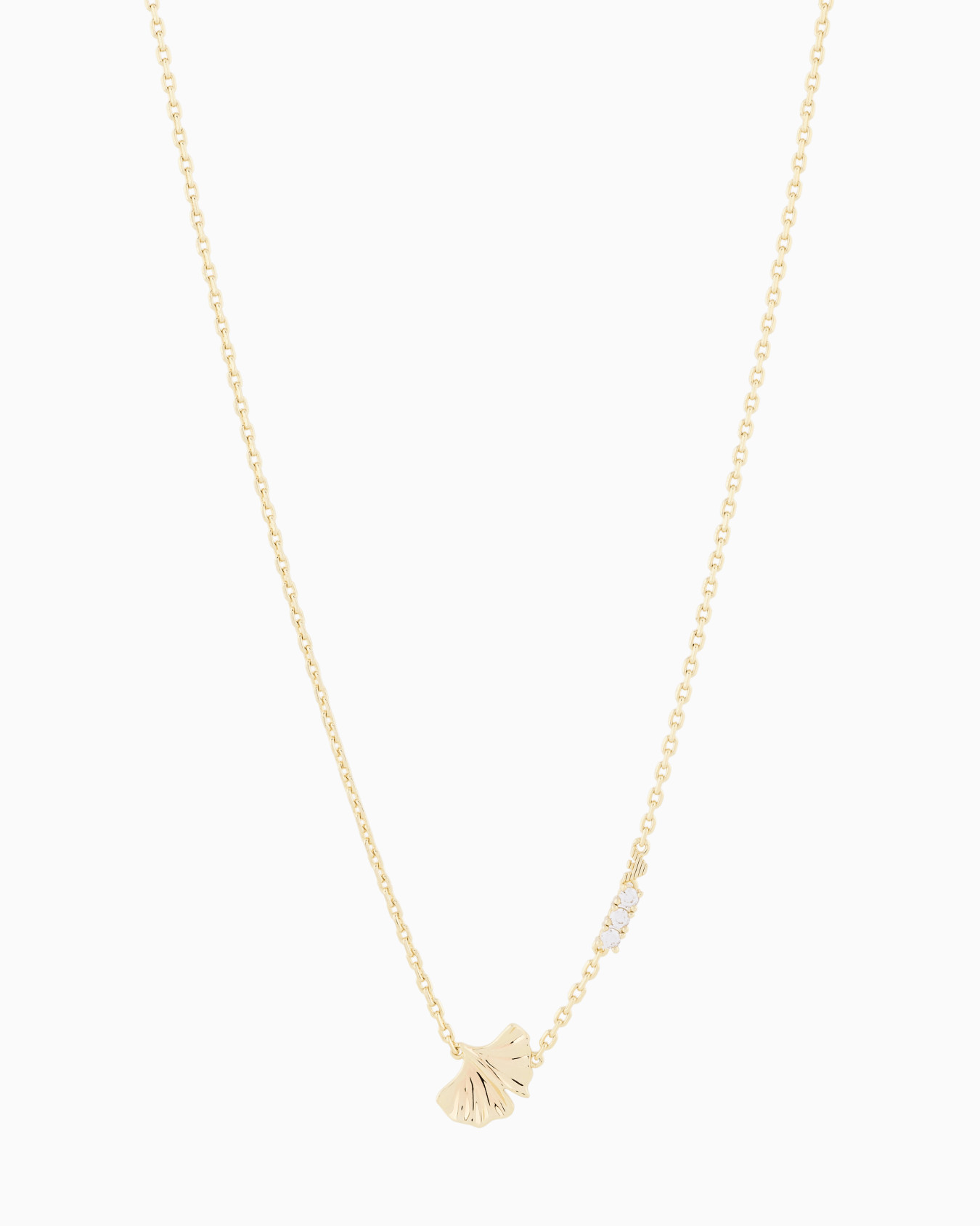 Gold-Tone Brass ID Necklace | Emporio Armanii | Armani UK