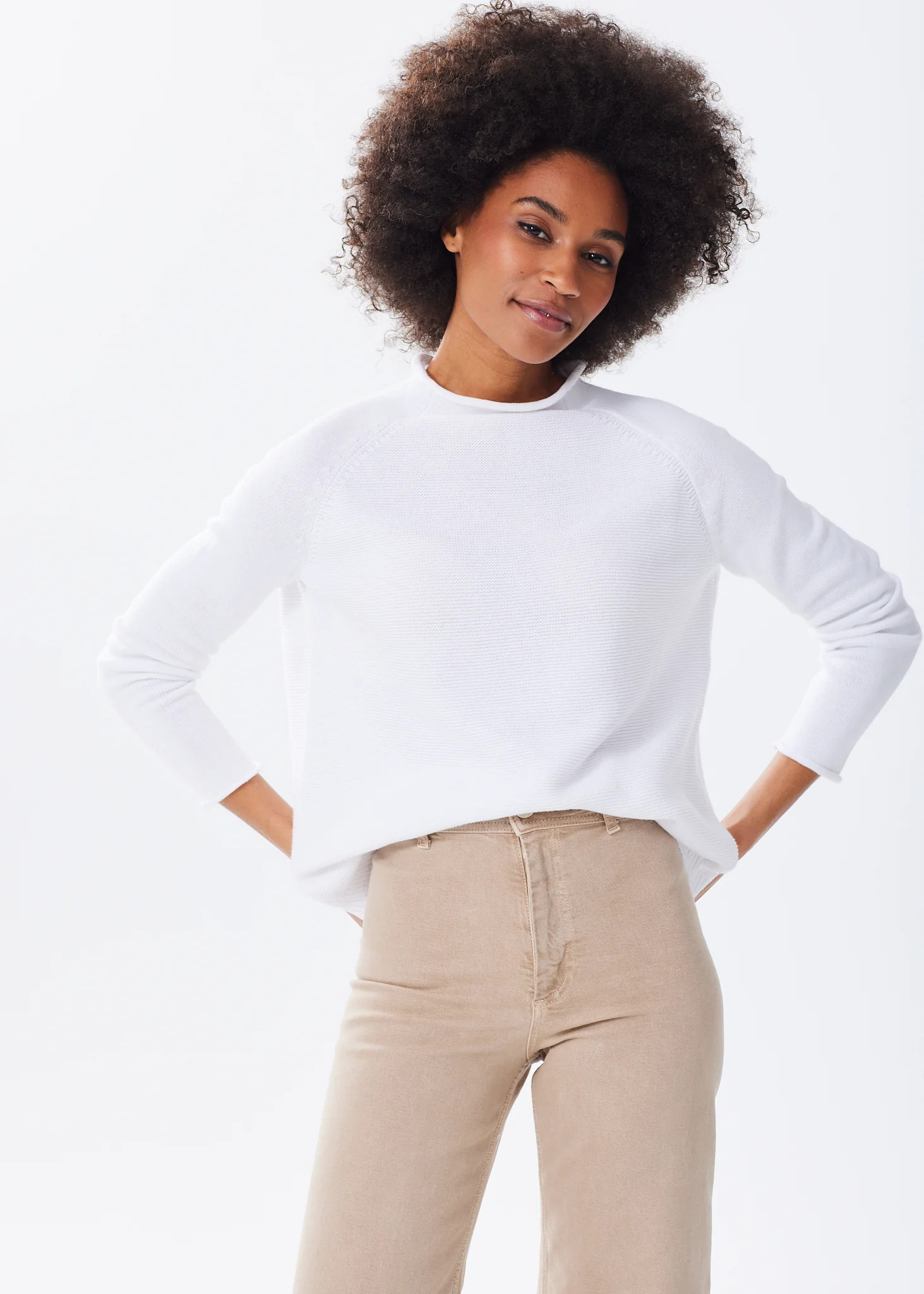 The Cotton Mock Neck | Alice Walk