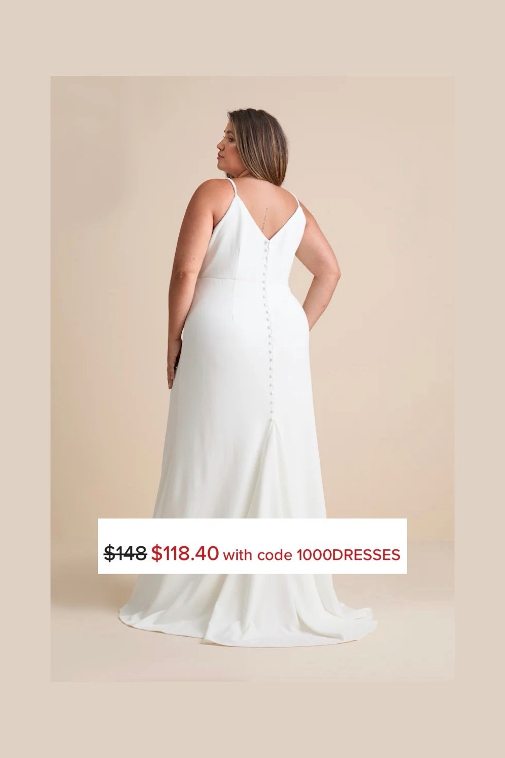 Simple plus size wedding dress @Lulus 

On sale $118.40 with code: 1000DRESSES

Ends soon.

#LTKPlusSize #LTKWedding #LTKSaleAlert