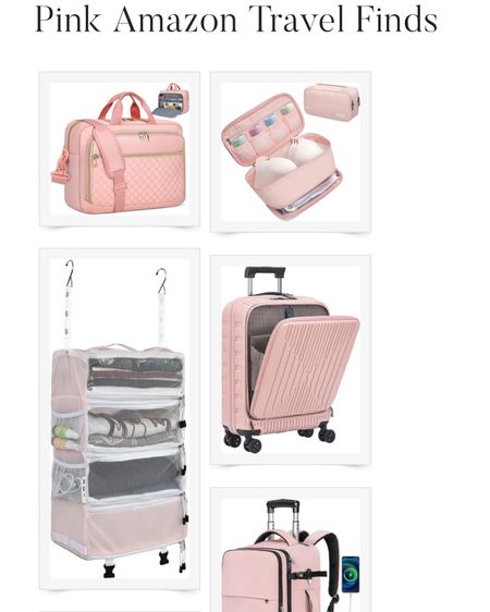 Pink Amazon travel finds, pink luggage set, pink travel accessories, pink Amazon finds, pink carry on, pink packing cubes 

#LTKtravel #LTKitbag #LTKfindsunder100