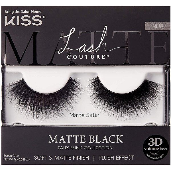 Lash Couture Matte Black Faux Mink, Matte Satin | Ulta